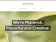 Tablet Screenshot of maverick-innovations.com